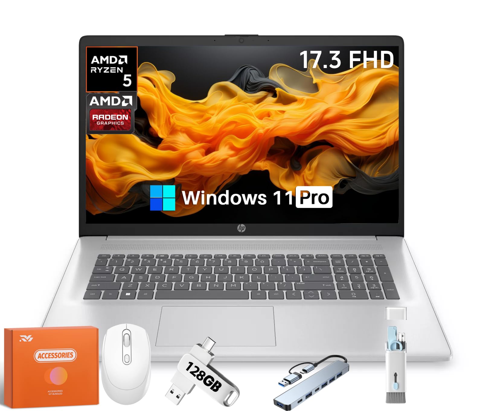 Amazon.com: HP 17 inch Laptop, AMD Ryzen 5 7430U(Up to 4.3